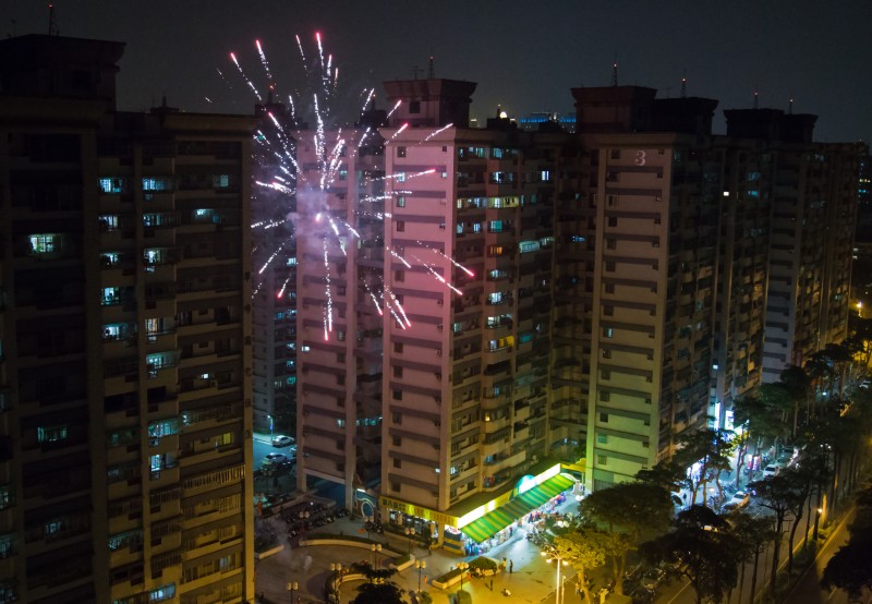 Taiwan - Kaohsiung - Zuoying - Chinese New Year - Fireworks