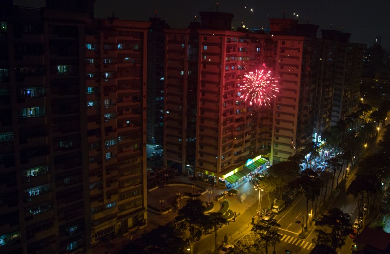 Taiwan - Kaohsiung - Zuoying - Chinese New Year - Fireworks