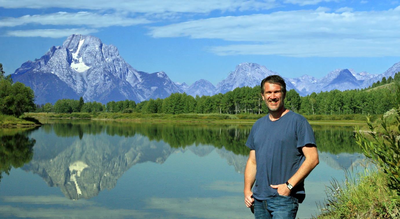 USA - Wyoming - Grand Teton National Park - Mike and the Tetons